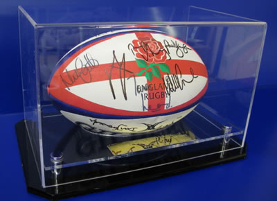 Sporting momento in engraved case